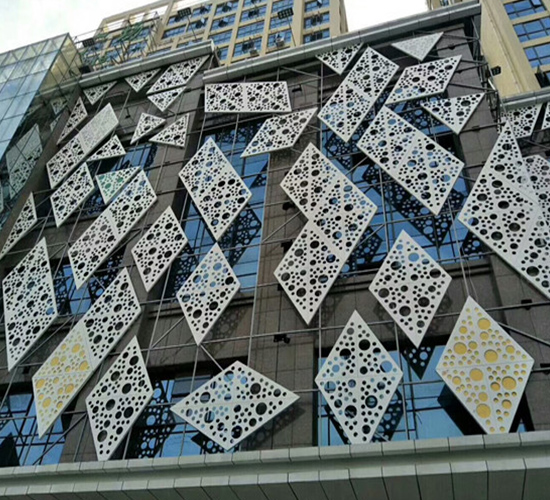 异形冲孔铝单板建筑项目